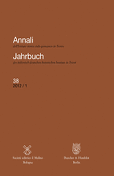 Cover Annali XXXVIII, 2012/1